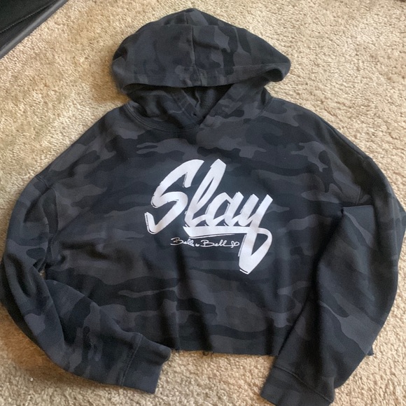 Belle & Bell Tops - SLAY cropped hoodie
